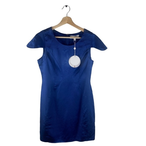 Finders Keepers Blue Back Cutout Mini Dress Size Large NWT - Picture 1 of 7